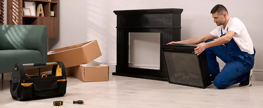 Old Rusted Metal Fireplace Repair And Replacement in Riverdale, GA